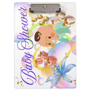 Babydusche Klemmbrett