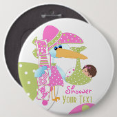 Babydusche + Knopf Button (Vorne & Hinten)