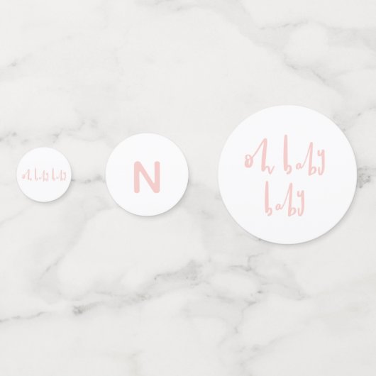 Babydusche Konfetti (Vorderseiten)