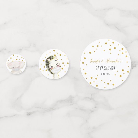 Babydusche Konfetti (Vorderseiten)