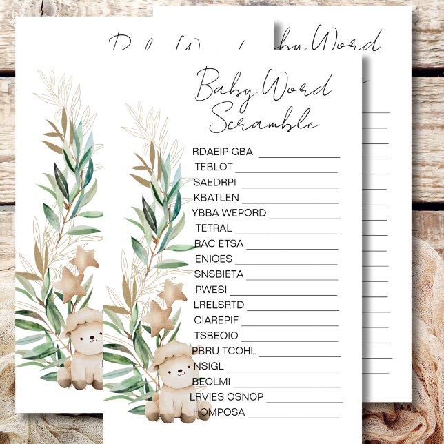 Babydusche Kräckchen Süße kleine Lammgärten (Von Creator hochgeladen)