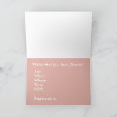 Babydusche - Kuchen mit Pastellfarben Einladung (Innenseite)