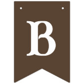 Babydusche Kuh drucken schwarz braun und weiß Wimpelkette (Dritte Fahne)