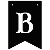 Babydusche Kuh drucken schwarz und weiß Wimpelkette (Dritte Fahne)