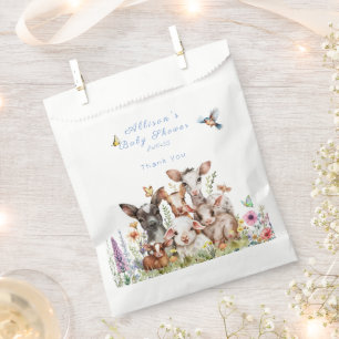 Babydusche Kuh Ziege Schafschrott Blume Geschenktütchen