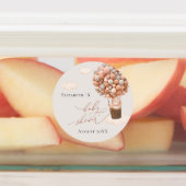 Babydusche Label braune Bären Balloons BearlyWait! Etiketten (Befestigt)