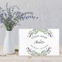 Babydusche Lavendel violette Blüten Eukalyptus