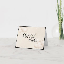 Babydusche - Lebensmittel- und Getränkedokarte Einladung