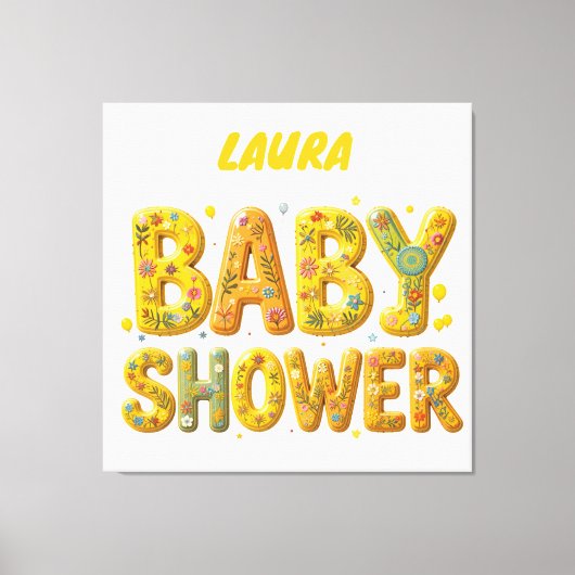 Babydusche Leinwanddruck (Vorderseite)