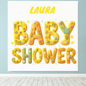 Babydusche Leinwanddruck (Insitu (Holzboden))