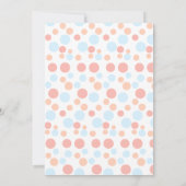 Babydusche macht Personalisierte Farben modern Einladung (Rückseite)