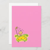 Babydusche (Mädchen) Einladung (Vorne/Hinten)