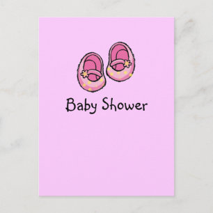 Babydusche (Mädchen) Einladungspostkarte