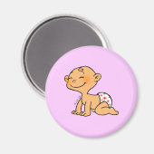 Babydusche (Mädchen) Magnet (Vorderseite/Rückseite)