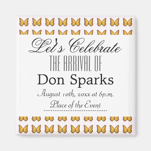 Babydusche Magnet (Vorne)