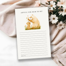 Babydusche Mama Bear Neutal Ratschlag für Mama Bab