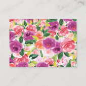 Babydusche Mama Hirsche und Windeln Raffle Begleitkarte (Rückseite)