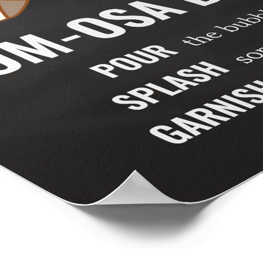 Babydusche Mama Osa Bar Poster (Ecke)