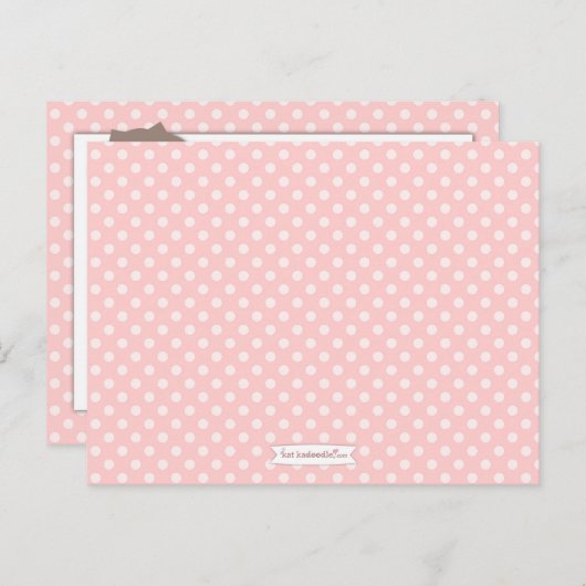 Babydusche Mama Ratgeber Karte Rosa Schläfchen Sch (Vorne/Hinten)