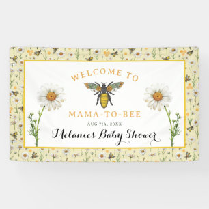 Babydusche Mama to be Bumblebee Begrüßungszeichen Banner
