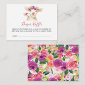 Babydusche Mama und Windelwaschmaschine Begleitkarte (Vorne/Hinten)