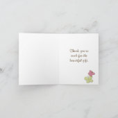 Babydusche Matching Danke Karte (Innenseite)