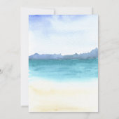 Babydusche Meeresschildkröte Wasserfarbe Einladung (Rückseite)