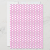 Babydusche Meerjungfrau Pink Tabelle Karte (Rückseite)