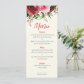 Babydusche-Menü-Karte Menükarte (Stehend Vorderseite)