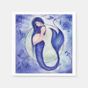 Babydusche mermaid Servietten von Renee Lavoie