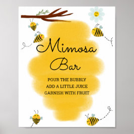 Babydusche Mimosa Bear Schild