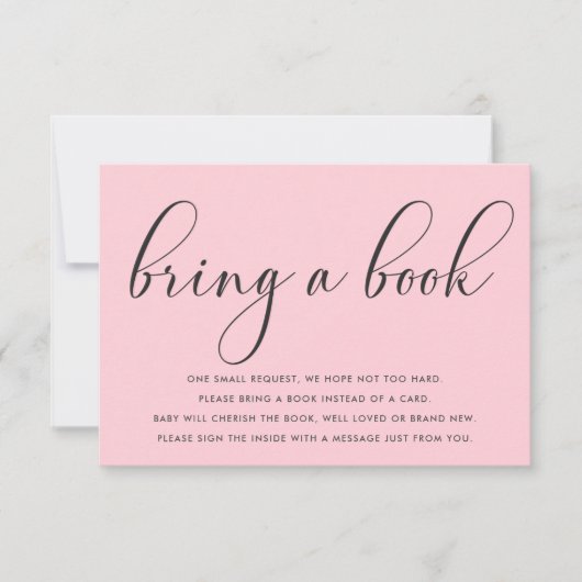 Babydusche Minimalistisch bringen eine Beilage mit Einladung (Vorderseite)