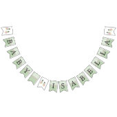 Babydusche 👶 Minze Grünstreifen, die Jagdfahnen Wimpelkette (Alle)