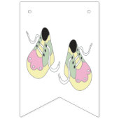 Babydusche 👶 Minze Grünstreifen, die Jagdfahnen Wimpelkette (Erste Fahne)