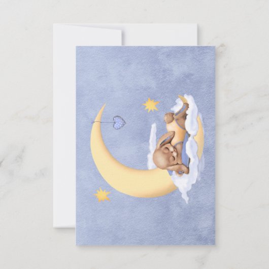 Babydusche mit Antwortkarte. RSVP Karte (Rückseite)