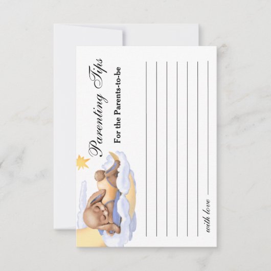 Babydusche mit Antwortkarte RSVP Karte (Vorderseite)