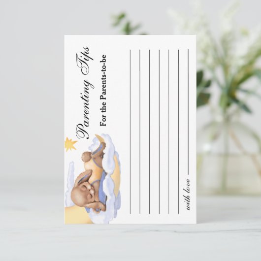 Babydusche mit Antwortkarte RSVP Karte (Stehend Vorderseite)