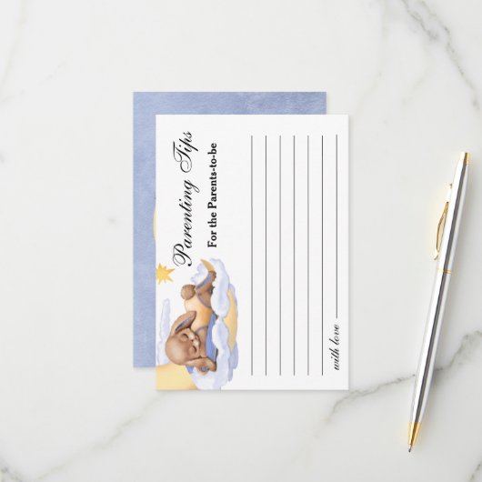 Babydusche mit Antwortkarte RSVP Karte (Vorderseite/Rückseite Beispiel)