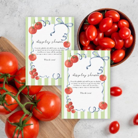 Babydusche mit Aquarellfarbe - Dusche mit Display Begleitkarte