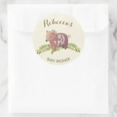 Babydusche mit Aufkleber (Tasche)