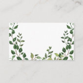 Babydusche mit Babywindeln Begleitkarte (Rückseite)