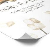 Babydusche mit Badefarbe - Bücher für Kinder Poster (Ecke)