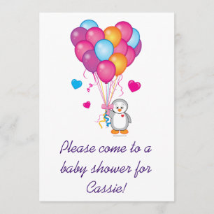 Babydusche mit Balloons Einladung