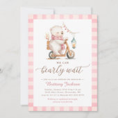 Babydusche mit Bear Scooter Einladung (Vorderseite)