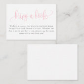 Babydusche mit Buchungsanfrage, leicht rosa Begleitkarte (Vorne/Hinten)