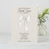 Babydusche mit Bugs Einladung (Stehend Vorderseite)