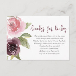 Babydusche mit Burgunder Begleitkarte