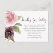 Babydusche mit Burgunder Begleitkarte (Vorderseite)