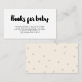 Babydusche mit Bürste Schriftart - Reservierungska Begleitkarte (Vorne/Hinten)