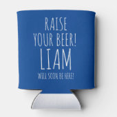 Babydusche mit Duschbrause, ein Baby wird gebraut Dosenkühler (Rückseite)